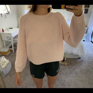 Light pink top shop sweater